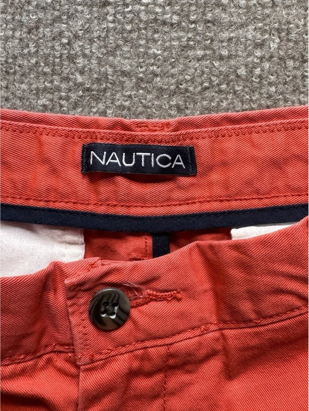 Nautica Men's Chino Pants 34x32 Salmon/Pink (981)
